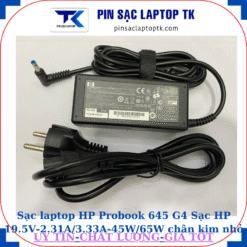 Sạc HP Probook 645 G4 Sạc HP 19.5V-2.31A/3.33A-45W/65W chân kim nhỏ màu xanh(4.5mm*3.0mm), sạc 65W