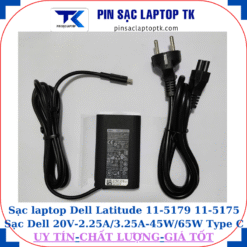Sạc Dell Latitude 11-5179 11-5175 Sạc Dell 20V-2.25A/3.25A-45W/65W Type C, sạc 45W