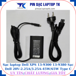 Sạc Dell XPS 13-9300 13-9380 Sạc Dell 20V-2.25A/3.25A-45W/65W Type C, sạc 45W
