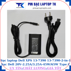 Sạc Dell XPS 13-7390 13-7390-2-in-1 Sạc Dell 20V-2.25A/3.25A-45W/65W Type C, sạc 45W