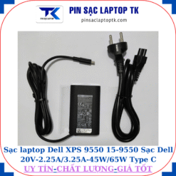 Sạc Dell XPS 9550 15-9550 Sạc Dell 20V-2.25A/3.25A-45W/65W Type C, sạc 45W