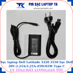 Sạc Dell Latitude 3320 3550 Sạc Dell 20V-2.25A/3.25A-45W/65W Type C, sạc 45W
