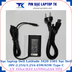Sạc Dell Latitude 3420 3301 Sạc Dell 20V-2.25A/3.25A-45W/65W Type C, sạc 45W