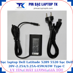 Sạc Dell Latitude 5289 5520 Sạc Dell 20V-2.25A/3.25A-45W/65W Type C, sạc 45W