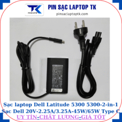 Sạc Dell Latitude 5300 5300-2-in-1 Sạc Dell 20V-2.25A/3.25A-45W/65W Type C, sạc 45W