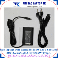Sạc Dell Latitude 5580 5310 Sạc Dell 20V-2.25A/3.25A-45W/65W Type C, sạc 45W