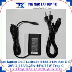 Sạc Dell Latitude 5488 5480 Sạc Dell 20V-2.25A/3.25A-45W/65W Type C, sạc 45W