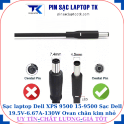 Sạc laptop Dell XPS 9500 15-9500 Sạc Dell 19.5V-6.67A-130W Ovan chân kim nhỏ(4.5mm*3.0mm)