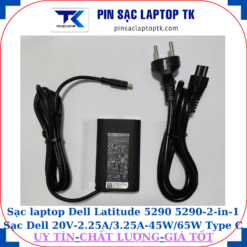 Sạc Dell Latitude 5290 5290-2-in-1 Sạc Dell 20V-2.25A/3.25A-45W/65W Type C, sạc 45W