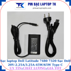 Sạc Dell Latitude 7480 7320 Sạc Dell 20V-2.25A/3.25A-45W/65W Type C, sạc 45W
