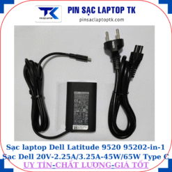 Sạc Dell Latitude 9520 95202-in-1 Sạc Dell 20V-2.25A/3.25A-45W/65W Type C, sạc 45W