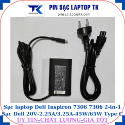 Sạc Dell Inspiron 7306 7306 2-in-1 Sạc Dell 20V-2.25A/3.25A-45W/65W Type C, sạc 45W