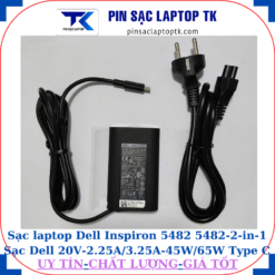Sạc Dell Inspiron 5482 5482-2-in-1 Sạc Dell 20V-2.25A/3.25A-45W/65W Type C, sạc 45W