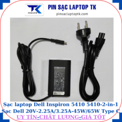 Sạc Dell Inspiron 5410 5410-2-in-1 Sạc Dell 20V-2.25A/3.25A-45W/65W Type C, sạc 45W