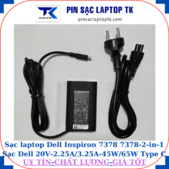 Sạc Dell Inspiron 7378 7378-2-in-1 Sạc Dell 20V-2.25A/3.25A-45W/65W Type C, sạc 45W