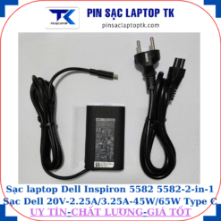 Sạc Dell Inspiron 5582 5582-2-in-1 Sạc Dell 20V-2.25A/3.25A-45W/65W Type C, sạc 45W