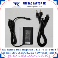 Sạc Dell Inspiron 7415 7415-2-in-1 Sạc Dell 20V-2.25A/3.25A-45W/65W Type C, sạc 45W