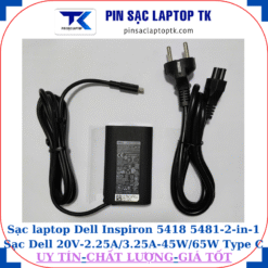 Sạc Dell Inspiron 5418 5481-2-in-1 Sạc Dell 20V-2.25A/3.25A-45W/65W Type C, sạc 45W