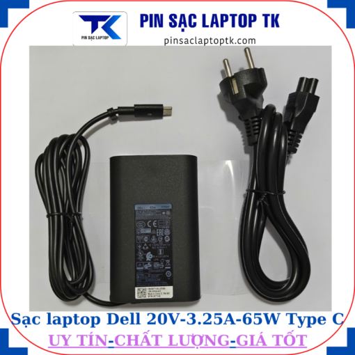 Sạc laptop Dell 20V 3.25A 65W Type C