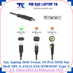 Sạc laptop Dell Venue 10 Pro-5056 Sạc Dell 20V-2.25A/3.25A-45W/65W Type C