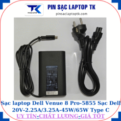 Sạc Dell Venue 8 Pro-5855 Sạc Dell 20V-2.25A/3.25A-45W/65W Type C, sạc 65w