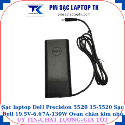 Sạc Dell Precision 5510 15-5510 Sạc Dell 19.5V-6.67A-130W Ovan chân kim nhỏ(4.5mm*3.0mm), logo Dell