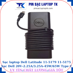 Sạc Dell Latitude 11-5179 11-5175 Sạc Dell 20V-2.25A/3.25A-45W/65W Type C, logo dell