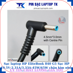 Sạc laptop HP EliteBook 840 G5 Sạc HP 19.5V-2.31A/3.33A-45W/65W chân kim nhỏ màu xanh(4.5mm*3.0mm)