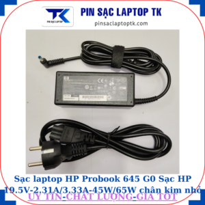 Sạc HP v Sạc HP 19.5V-2.31A/3.33A-45W/65W chân kim nhỏ màu xanh(4.5mm*3.0mm), sạc 65W