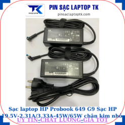 Sạc HP Probook 649 G9 Sạc HP 19.5V-2.31A/3.33A-45W/65W chân kim nhỏ màu xanh(4.5mm*3.0mm)