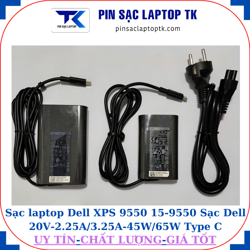 Sạc Dell XPS 9550 15-9550 Sạc Dell 20V-2.25A/3.25A-45W/65W Type C