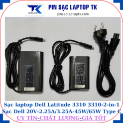 Sạc Dell Latitude 3310 3310-2-in-1 Sạc Dell 20V-2.25A/3.25A-45W/65W Type C
