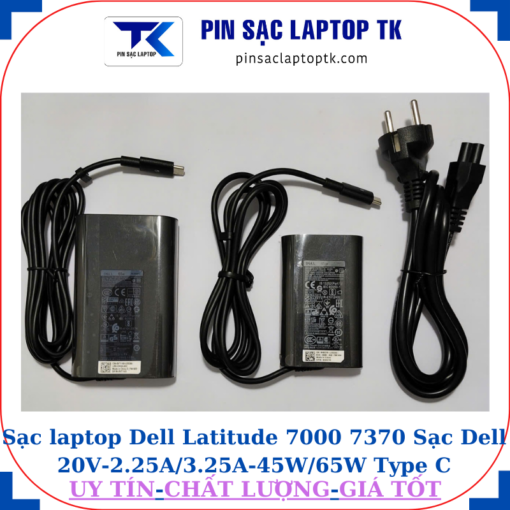 Sạc Dell Latitude 7000 7370 Sạc Dell 20V-2.25A/3.25A-45W/65W Type C