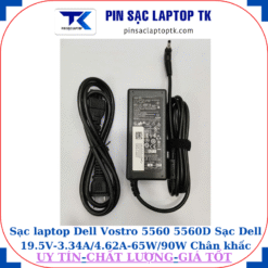 Sạc Dell Vostro 5560 5560D Sạc Dell 19.5V-3.34A/4.62A-65W/90W Chân khấc/đầu đạn(4.0*1.7mm), sạc 65W