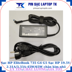 Sạc laptop HP EliteBook 735 G4 G5 Sạc HP 19.5V-2.31A/3.33A-45W/65W chân kim nhỏ màu xanh(4.5mm*3.0mm), sạc 65W