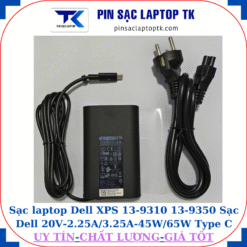 Sạc Dell XPS 13-9310 13-9350 Sạc Dell 20V-2.25A/3.25A-45W/65W Type C, sạc 65W