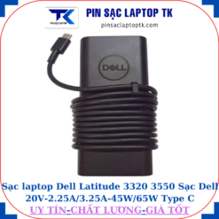 Sạc Dell Latitude 3320 3550 Sạc Dell 20V-2.25A/3.25A-45W/65W Type C, logo dell