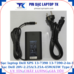 Sạc Dell XPS 13-7390 13-7390-2-in-1 Sạc Dell 20V-2.25A/3.25A-45W/65W Type C, sạc 65W