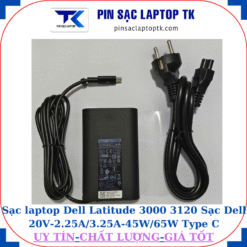 Sạc Dell Latitude 3000 3120 Sạc Dell 20V-2.25A/3.25A-45W/65W Type C, sạc 65W