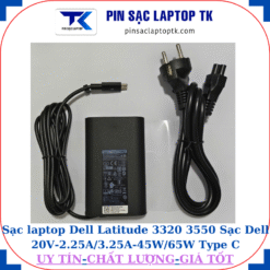 Sạc Dell Latitude 3320 3550 Sạc Dell 20V-2.25A/3.25A-45W/65W Type C, sạc 65W