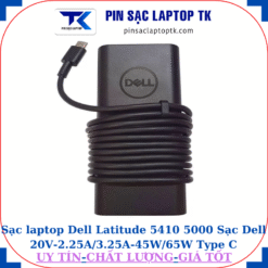 Sạc Dell Latitude 5410 5000 Sạc Dell 20V-2.25A/3.25A-45W/65W Type C, logo Dell