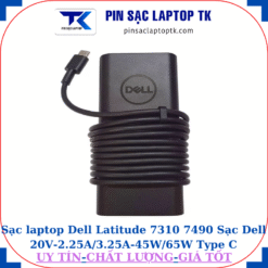 Sạc Dell Latitude 7310 7490 Sạc Dell 20V-2.25A/3.25A-45W/65W Type C, logo Dell