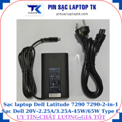Sạc Dell Latitude 7290 7290-2-in-1 Sạc Dell 20V-2.25A/3.25A-45W/65W Type C, sạc 65W