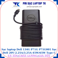 Sạc Dell 134G P71G P71G001 Sạc Dell 20V-2.25A/3.25A-45W/65W Type C, logo Dell