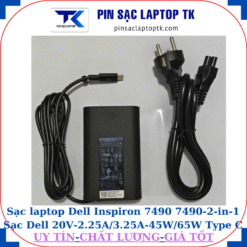 Sạc Dell Inspiron 7490 7490-2-in-1 Sạc Dell 20V-2.25A/3.25A-45W/65W Type C, sạc 65W