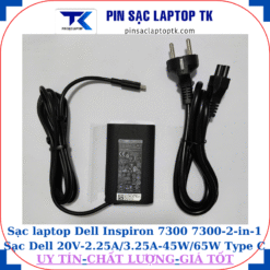 Sạc Dell Inspiron 7300 7300-2-in-1 Sạc Dell 20V-2.25A/3.25A-45W/65W Type C,sạc 45W