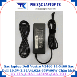 Sạc Dell Vostro V5460 14-5460 Sạc Dell 19.5V-3.34A/4.62A-65W/90W Chân khấc/đầu đạn(4.0*1.7mm), sạc 90W