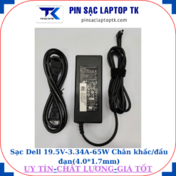 Sạc Dell 19.5V-3.34A-65W Chân khấc/đầu đạn(4.0*1.7mm)