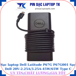 Sạc Dell Latitude P67G P67G001 Sạc Dell 20V-2.25A/3.25A-45W/65W Type C, logo dell
