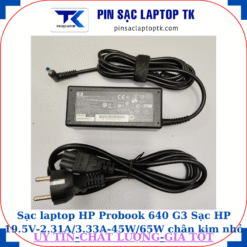 Sạc HP Probook 640 G3 Sạc HP 19.5V-2.31A/3.33A-45W/65W chân kim nhỏ màu xanh(4.5mm*3.0mm), sạc 65W
